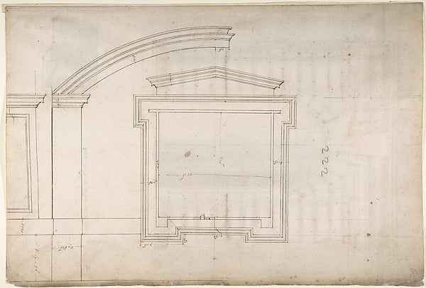 St. Peter's  apse  window  elevation  Unidentified  portal  el,  Poster Print Wall Art
