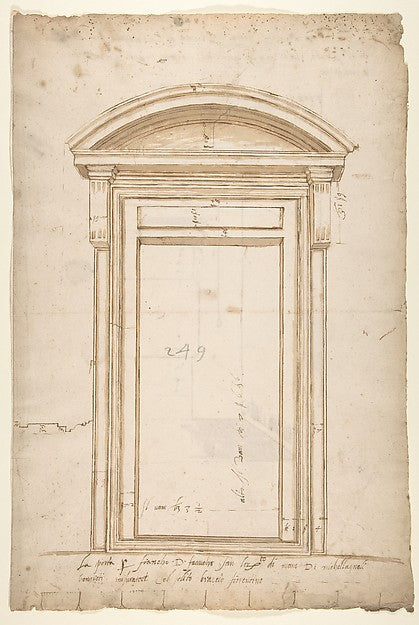 San Lorenzo  north portal  elevation  San Lorenzo  north porta,  Poster Print Wall Art
