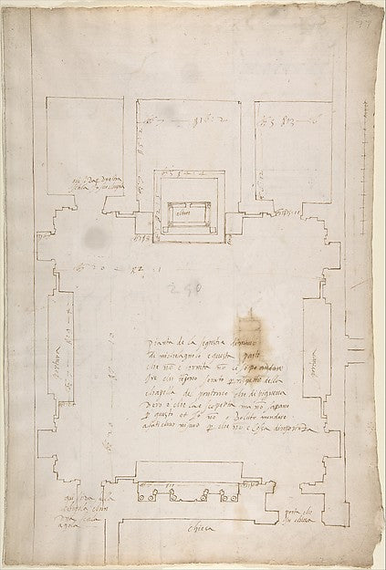 San Lorenzo  New Sacristy  plan  San Lorenzo  New Sacristy  de,  Poster Print Wall Art