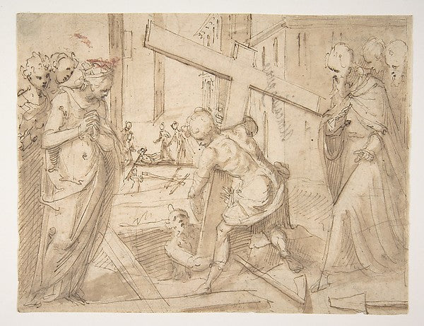 The Discovery of the True Cross 1568–1625-Moncalvo ,16x12"(A3) Poster