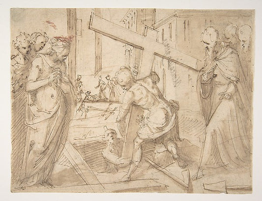 The Discovery of the True Cross 1568–1625-Moncalvo ,16x12"(A3) Poster