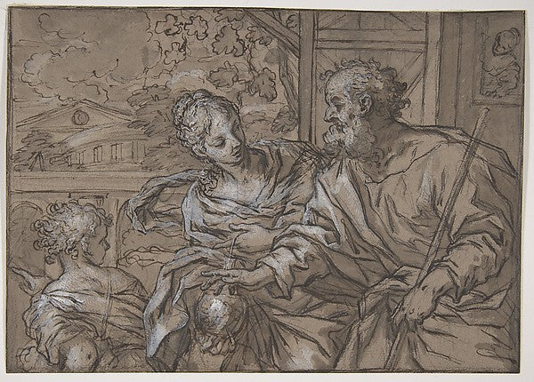 The Dismissal of Hagar 1657–1736-Giuseppe Nicola Nasini,  Poster Print Wall Art