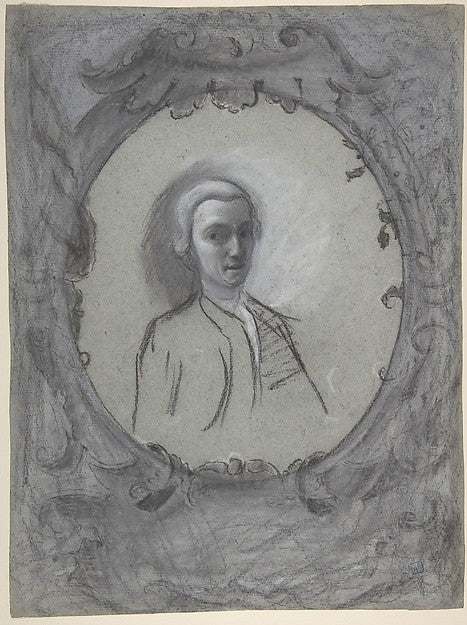 Portrait of a Man Wearing a Wig 1699–1758-Bartolommeo Nazari ,  Poster Print Wall Art