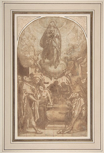 The Assumption of the Virgin 1536–1614-Cesare Nebbia,  Poster Print Wall Art