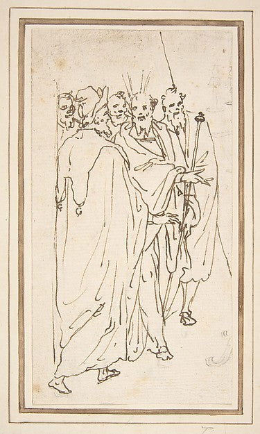 Moses and Other Figures 1570–80-Attributed to Cesare Nebbia,16x12"(A3) Poster