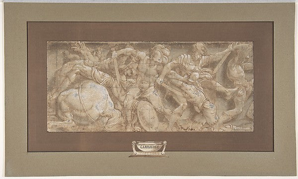 Battle Scene 1511–87-Lelio Orsi ,16x12"(A3) Poster