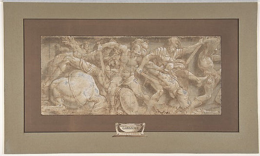 Battle Scene 1511–87-Lelio Orsi ,16x12"(A3) Poster