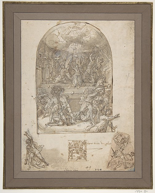 The Martyrdom of St. Catherine 1577-Tiburzio Passarotti ,16x12"(A3) Poster
