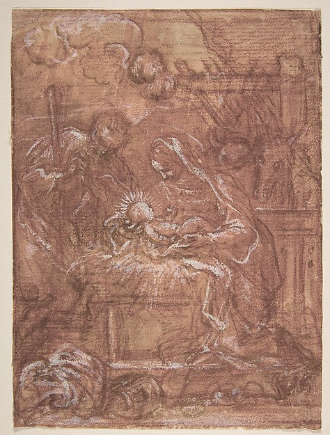 The Nativity 1654–1714-Giuseppe Passeri ,16x12"(A3) Poster