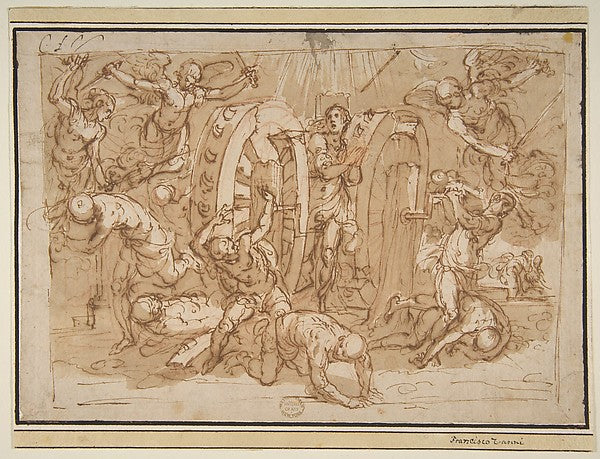 The Martyrdom of St. Catherine of Alexandria 1548–1612-Bernard,16x12"(A3) Poster