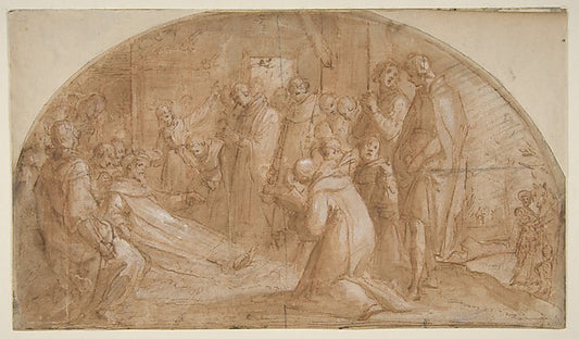 The death of Saint Alexis Falconieri at Monte Senario 1548–161,16x12"(A3) Poster