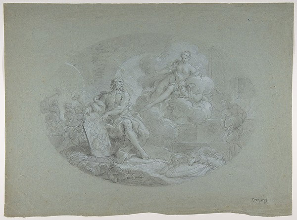 Venus in the Forge of Vulcan  1699–1768-Stefano Pozzi,16x12"(A3) Poster