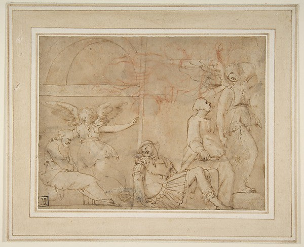 St. Peter Delivered from Prison 1499–1543-After Polidoro da Ca,16x12"(A3) Poster