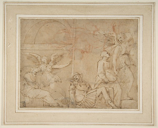 St. Peter Delivered from Prison 1499–1543-After Polidoro da Ca,16x12"(A3) Poster