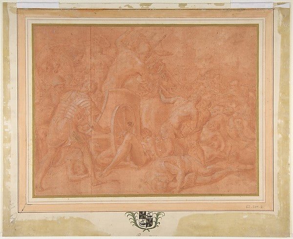 Ulysses and His Companions Fighting the Cicones Before the Cit,16x12"(A3) Poster