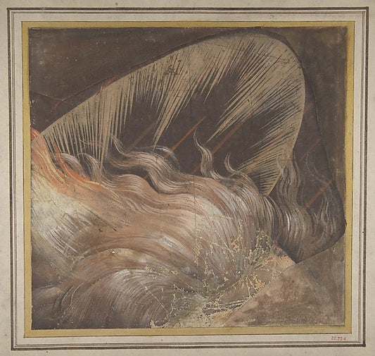 Head of an Apostle Surrounded by a Tongue of Fire and a Nimbus,16x12"(A3) Poster
