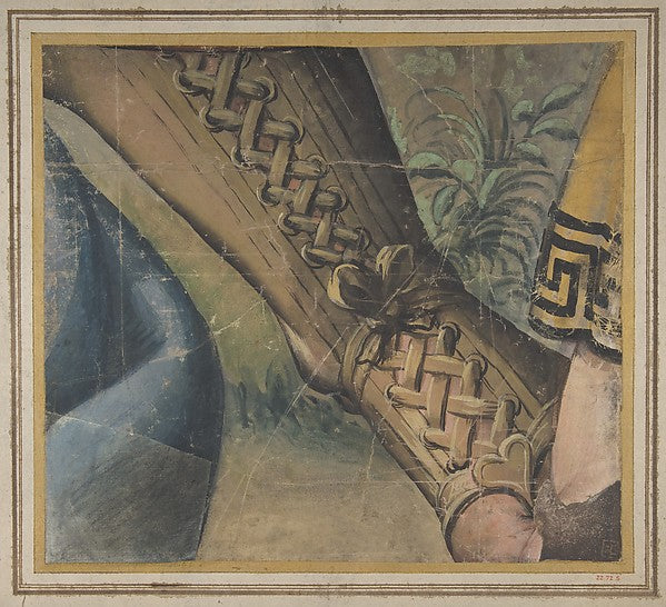 Fragment of a Tapestry Cartoon: Foot in a Buskin  Drapery  and,16x12"(A3) Poster