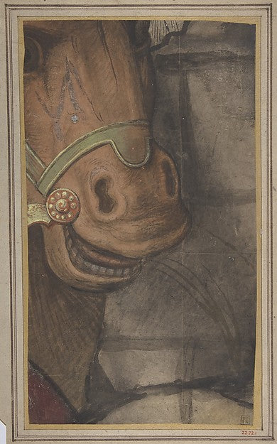 Horse's head 1500–1550-School of Raphael ,16x12"(A3) Poster