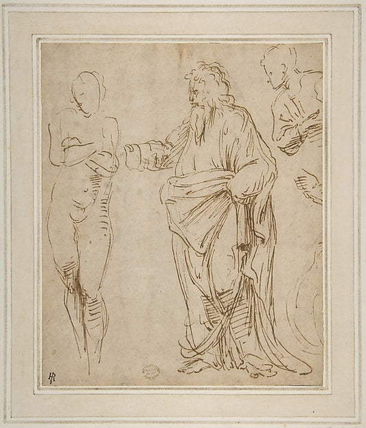 Creation of Eve 1483–1520-Vincenzo Tamagni, School of Raphael,16x12"(A3) Poster