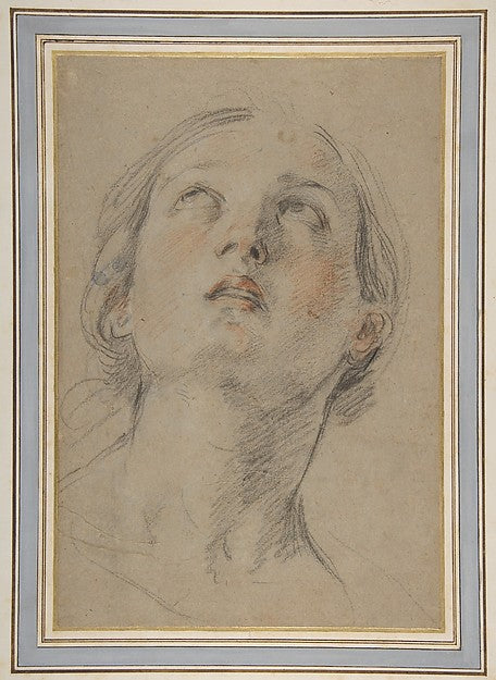 The Head of a Woman Looking Up . 1625–26-Guido Reni,  Poster Print Wall Art