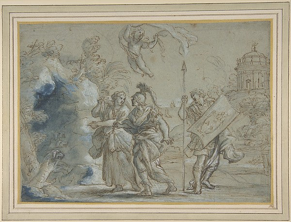 Aeneas and the Cumaean Sibyl Entering the Infernal Regions 161,16x12"(A3) Poster