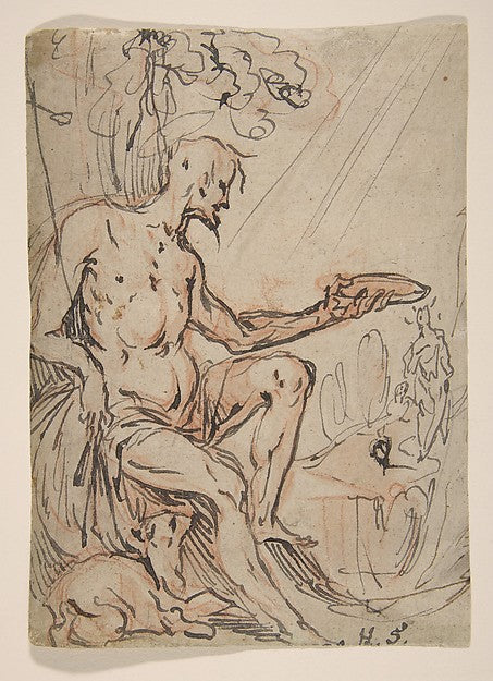 Saint John the Baptist in a Landscape 1600–1625-Hans Stutte ,  Poster Print Wall Art