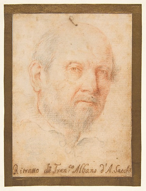 Portrait of a Man -  Francesco Albani ? 1599–1661-Andrea Sacchi,  Poster Print Wall Art