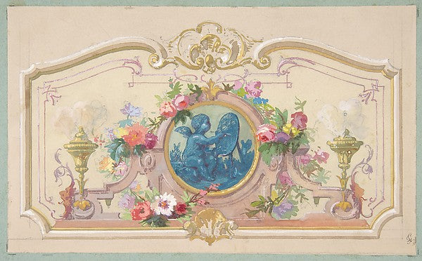 Design fo the Allegory of the Arts second half 19th cent-Jules,16x12