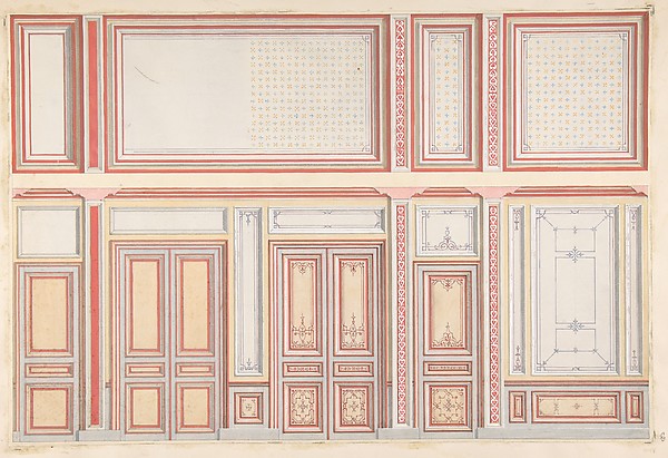 Two designs for wall panels second half 19th cent-Jules-Edmond,  Poster Print Wall Art