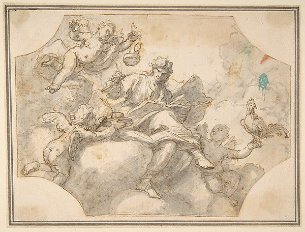 Allegorical Figure of Study 1657–1747-Francesco Solimena,  Poster Print Wall Art