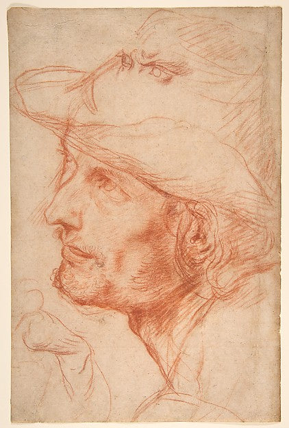 Head of a Man 1575–1633-Antonio d'Enrico Tanzio ,  Poster Print Wall Art