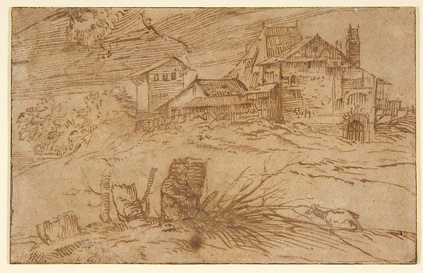 Landscape with a Goat 1500–1511-Titian ,  Poster Print Wall Art