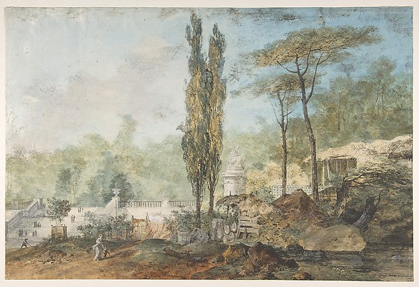 View of a Park n.d.-Louis Gabriel Moreau,  Poster Print