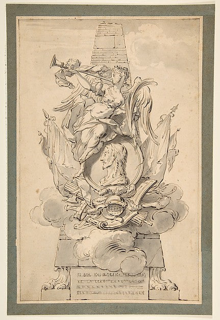 Design for a Monument to a Military Leader c1690–1740-Gilles-M,  Poster Print