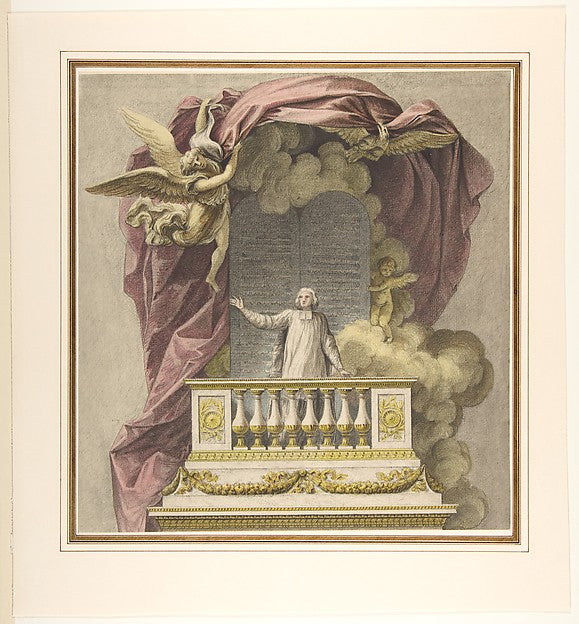 Design for a Pulpit n.d.-Attributed to Augustin Pajou, Attribu,  Poster Print
