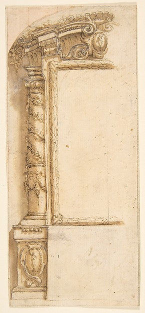 Left Half Design for an Architectural Project-Attributed to Ma,  Poster Print Wall Art