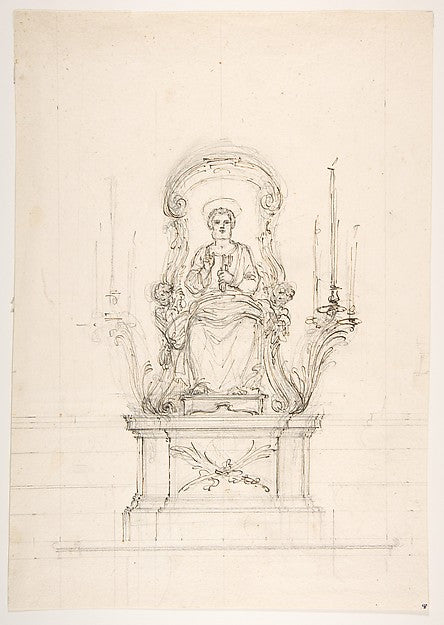 Saint Peter Enthroned 1700–1773-Luigi Vanvitelli,  Poster Print Wall Art