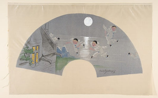 A Night in Summer 1891-1936-Emile Sevelinge ,16x12"(A3)Poster