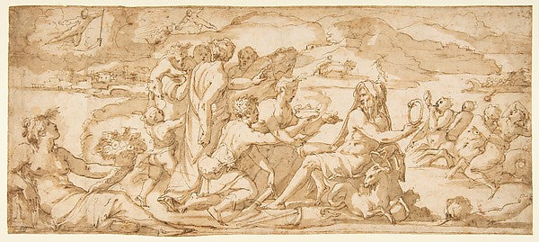 The First Fruits of the Earth Offered to Saturn 1555–56-Giorgi,  Poster Print Wall Art