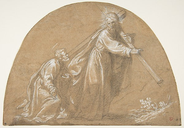 Domine  Quo Vadis 1592–1664-Jacopo Vignali,  Poster Print Wall Art