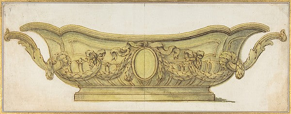 Design for a Silver-Gilt Vessel 18th cent-Anonymous,French,1, Poster Print