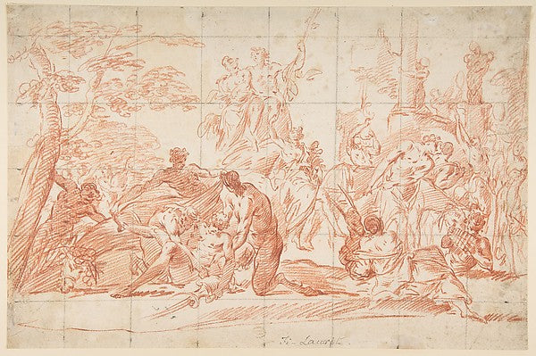 Bacchanals 18th cent-Anonymous, French, 18th cent,  Poster Print Wall Art