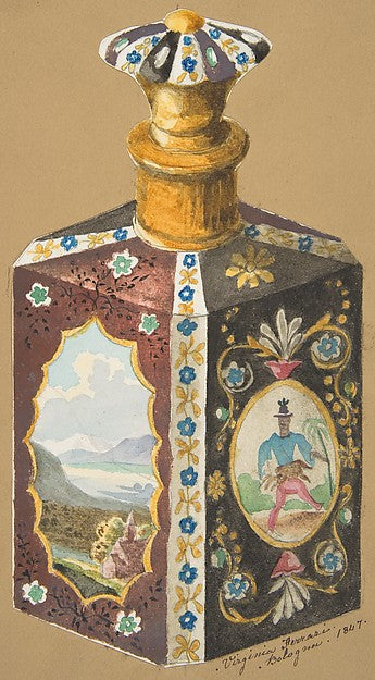 Design for a Decanter 19th cent-Virginia Ferrari,active c184,16x12"(A3)Poster
