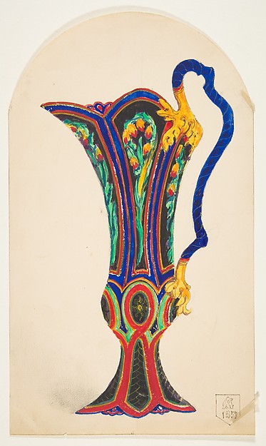 Design for a Pitcher c1857-Anonymous,French,19th cent,  Poster Print Wall Art