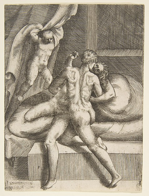 Apollo and Leucothea  from 'The Loves of the Gods' c1531–76-Gi,  Poster Print