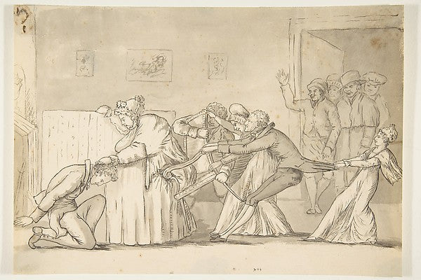 Domestic Scene 19th cent-Anonymous, French, 19th cent,  Poster Print