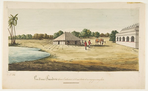 View of a Chaudézie in the interior of an English traveller's ,  Poster Print