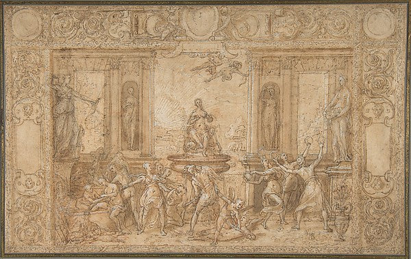 Study for The Allegory of Spring 1579-Federico Zuccaro , Poster Print