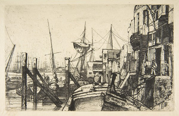 Limehouse 1859-James McNeill Whistler,  Poster Print Wall Art