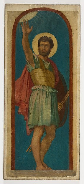 Joshua  with the Sun at Upper Left 19th cent,16x12"(A3) Poster